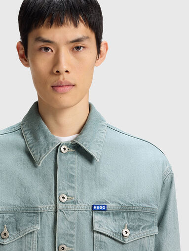 DEX denim jacket with logo - 5