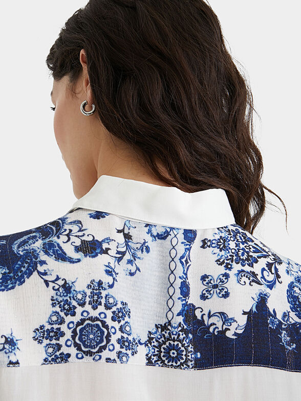 BARCINO Shirt with paisley print and embroidery - 3