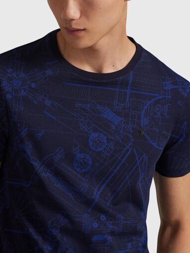 Cotton T-shirt with oval neckline - 4