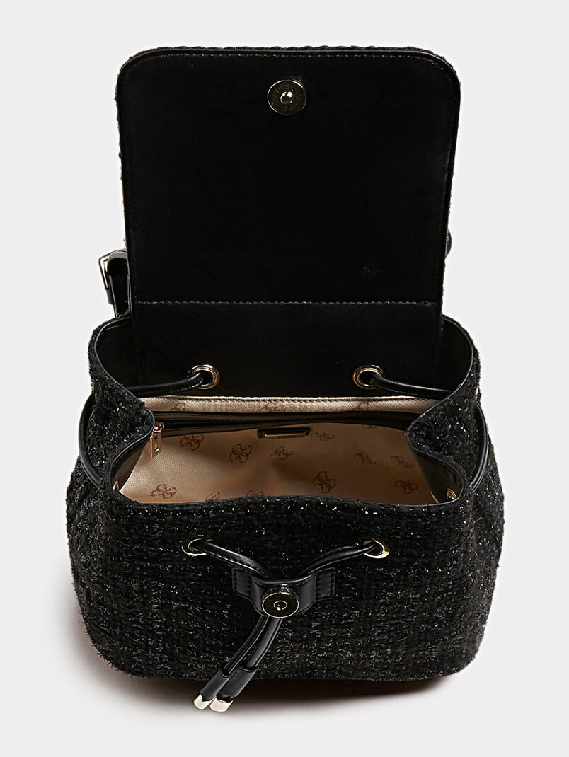 New Guess Tweed Backpack Cessily tweed backpack brand GUESS — Globalbrandsstore.com/en main image 3