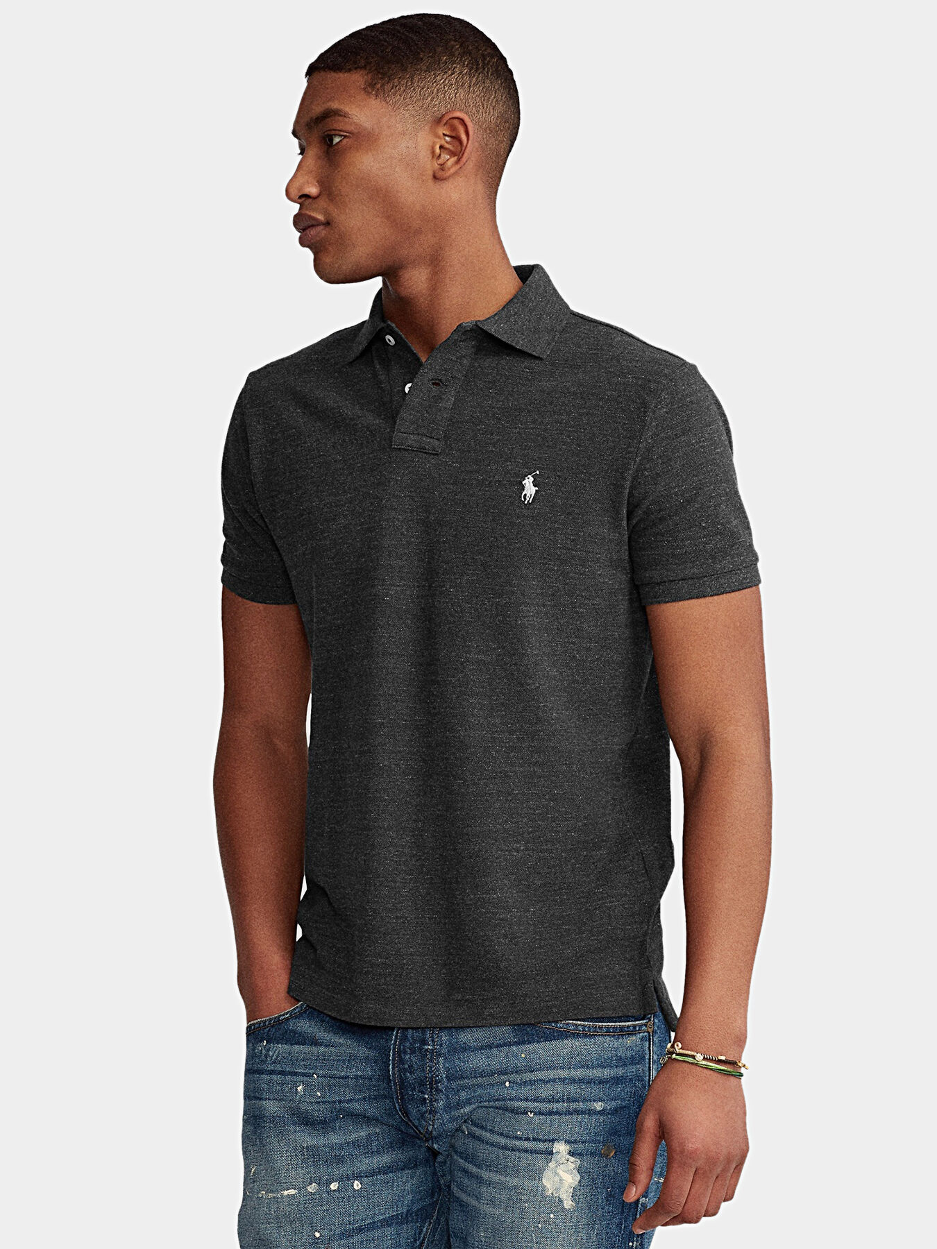 Grey Polo shirt brand POLO RALPH LAUREN Globalbrandsstore en