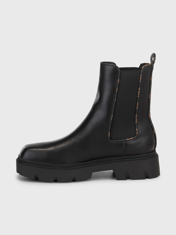 REYON black boots from eco leather - 4