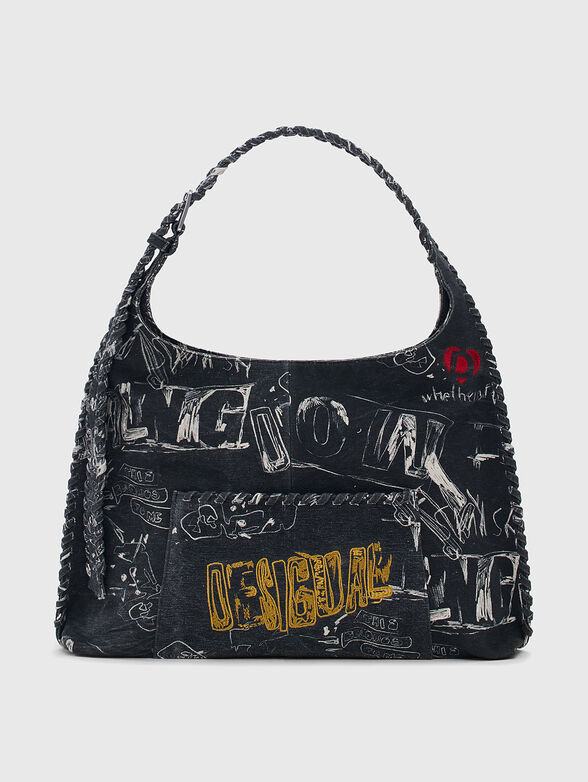 Large black bag with print - 1