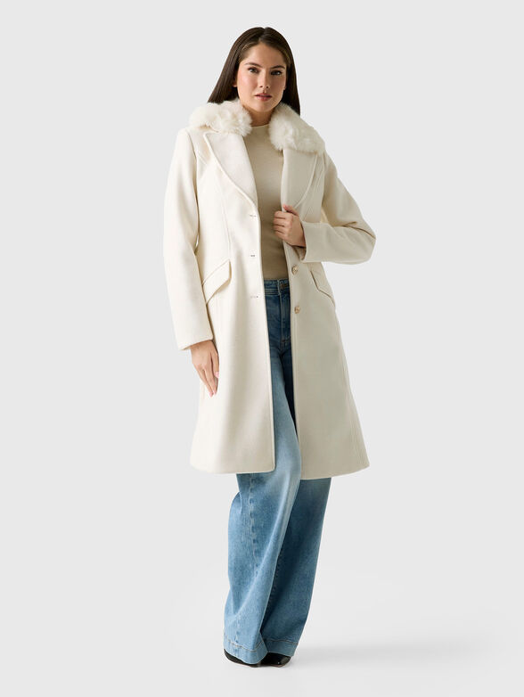 PATRICE wool blend coat with belt - 2