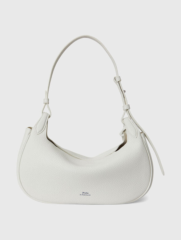 White leather bag with logo detail - 3
