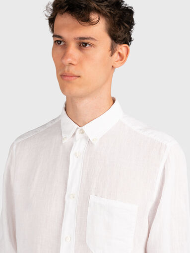 ERMANN long sleeved linen shirt - 5
