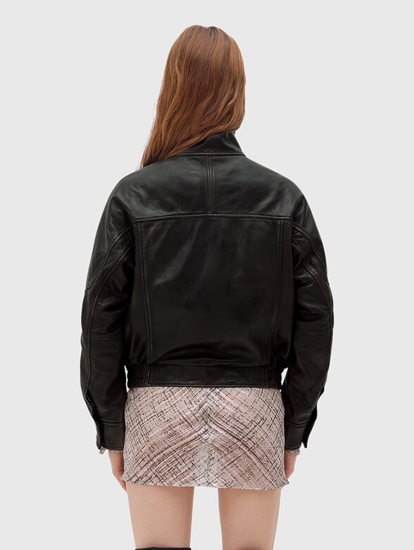 Biker leather jacket - 3