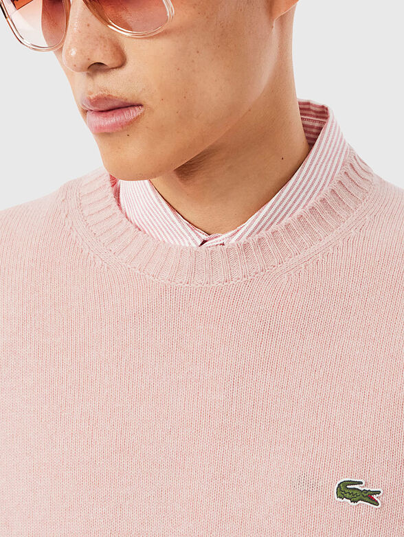 Crew neck green sweater - 4