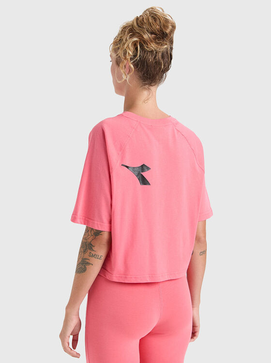 Скъсена тениска с принт - 2