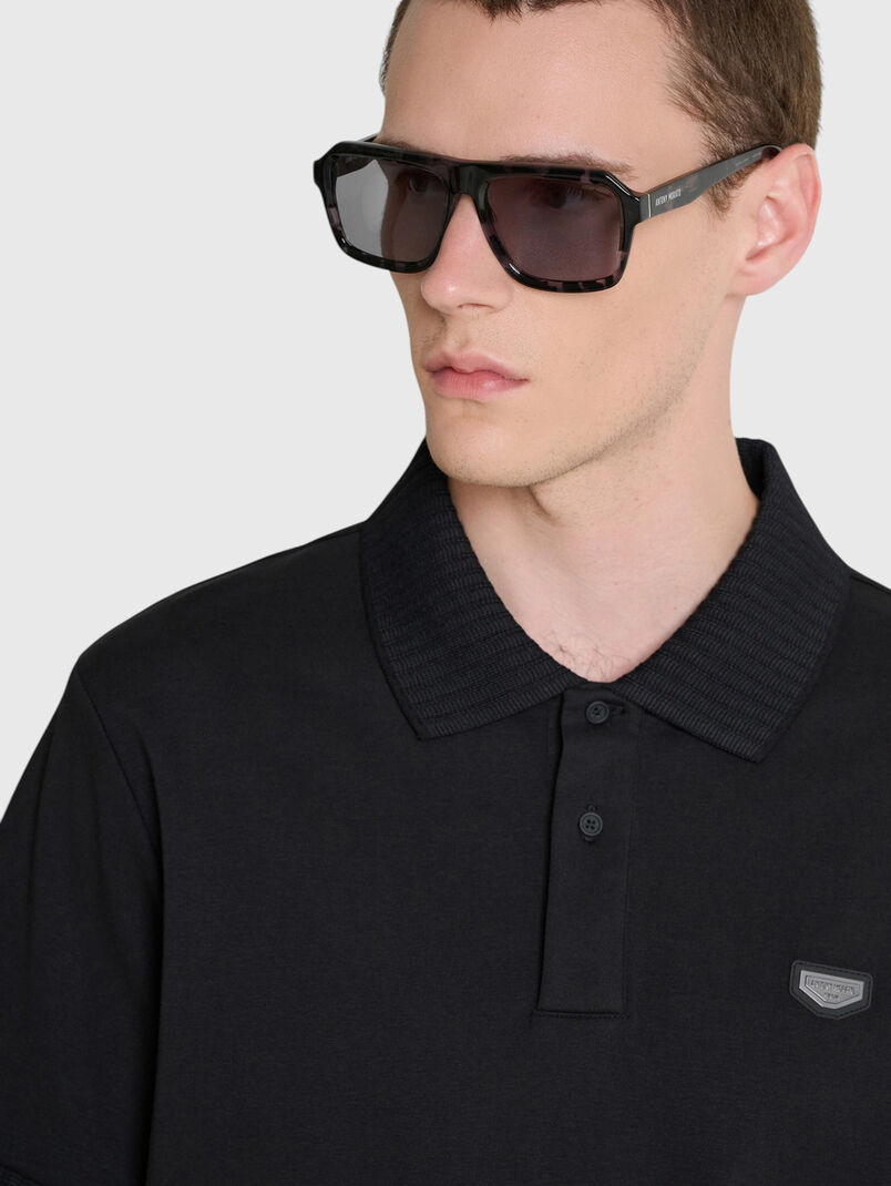 Black polo shirt - 3
