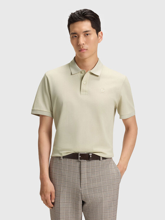 Cotton polo shirt with buttons - 1