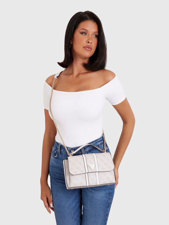 NOREEN black bag with monogram print - 2