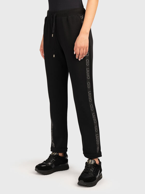 Sports pants with rhinestones - 1