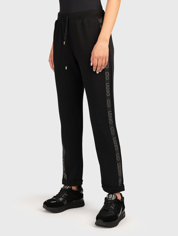 Sports pants with rhinestones - 1