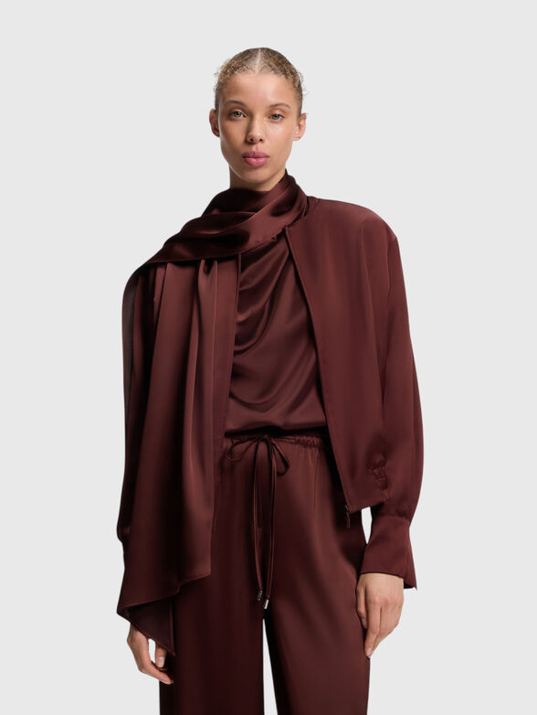 Bomber with detachable scarf - 1