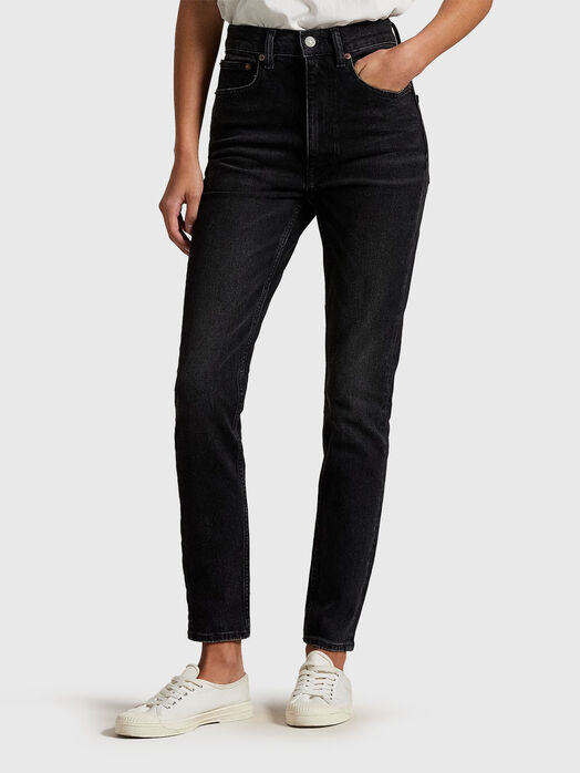High waisted skinny jeans