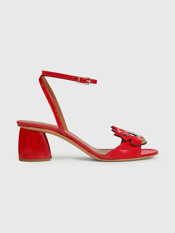 Leather heeled sandals - 1