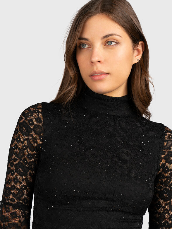 DOMINIQUE blouse with lace sleeves - 4