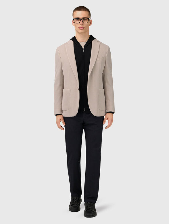 Wool jacket in beige color - 2