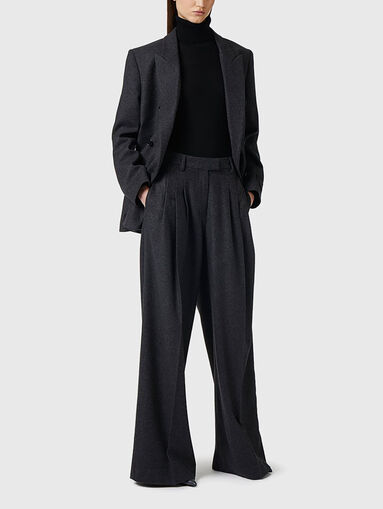 Wool blend woven trousers - 5
