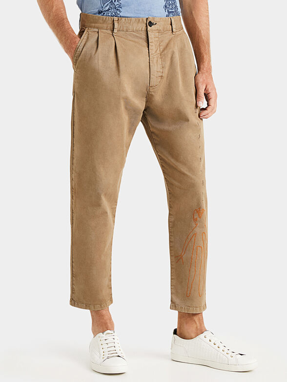 PETER trousers with art details - 1