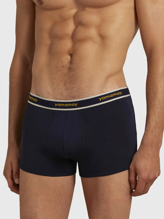 NEW FASHION COLOR trunks with logo accent - 1