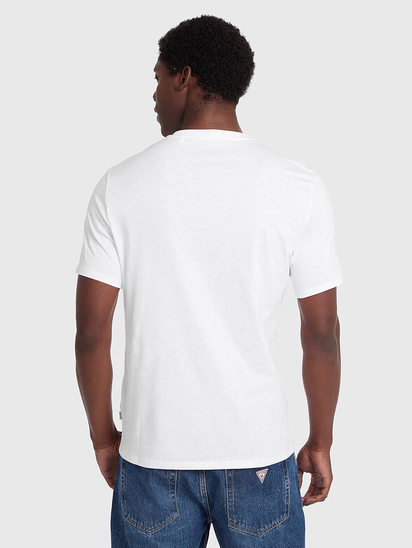 Black T-shirt with logo print - 3