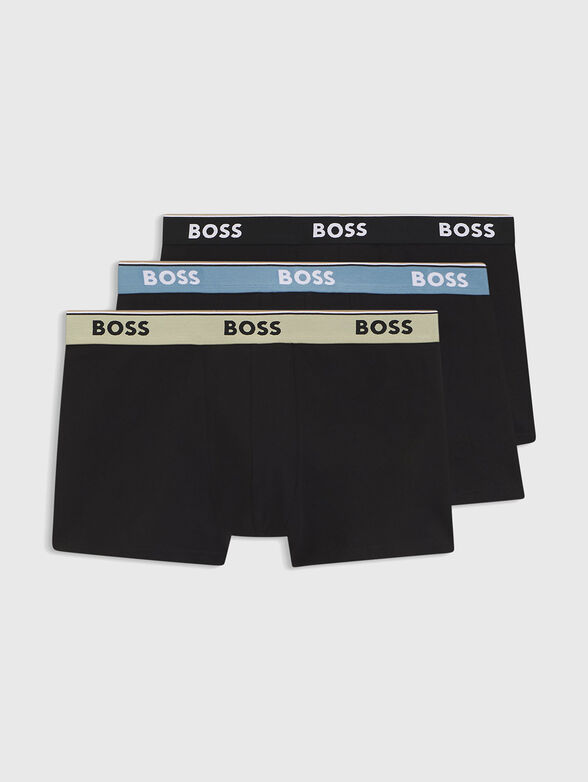 Set of three pairs of boxer shorts with a logo - 1