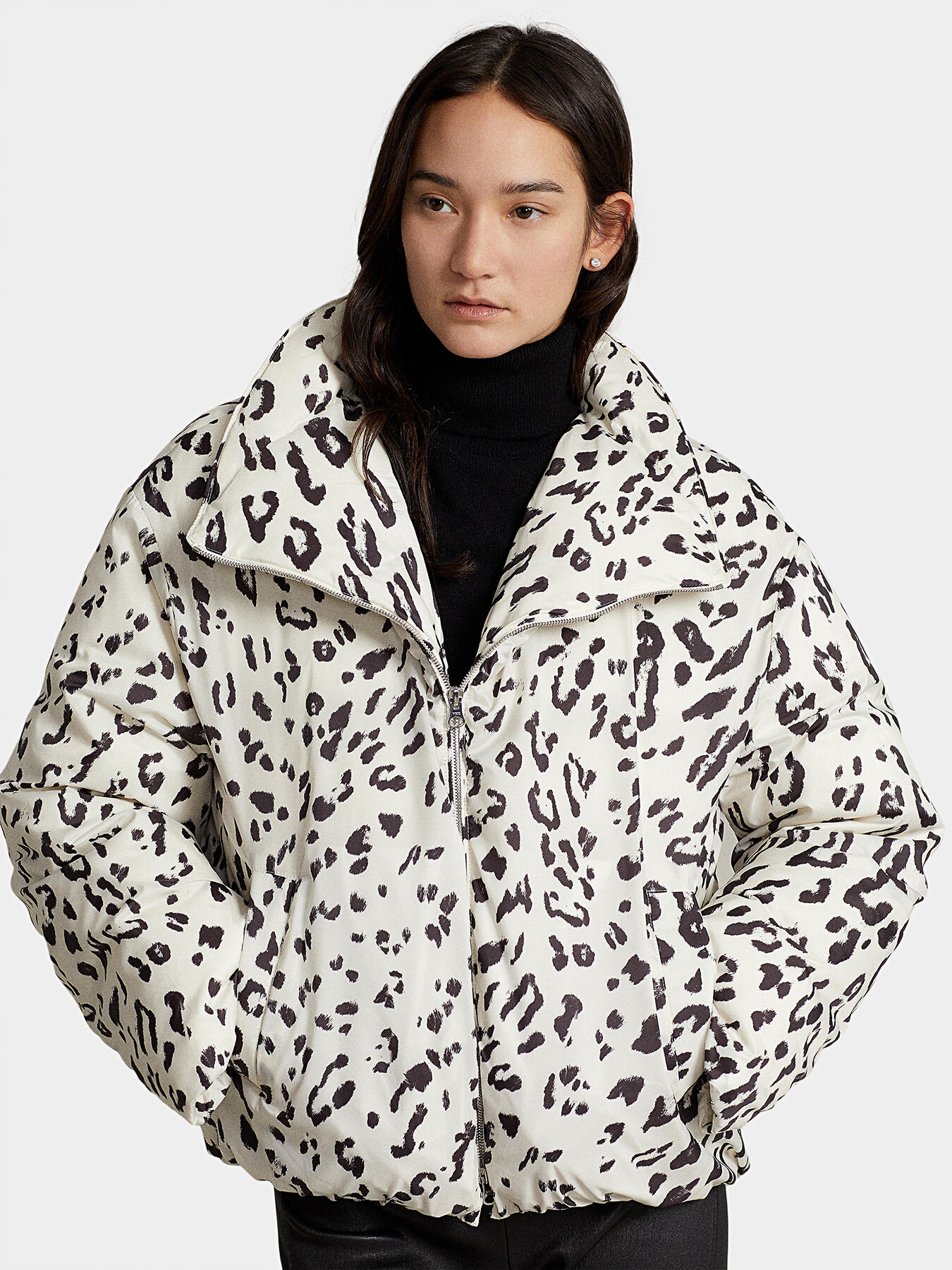 Animal print jacket with removable hood brand POLO RALPH LAUREN Globalbrandsstore en