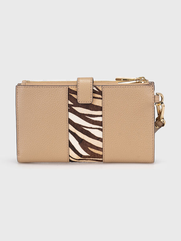 Beige leather wallet - 2