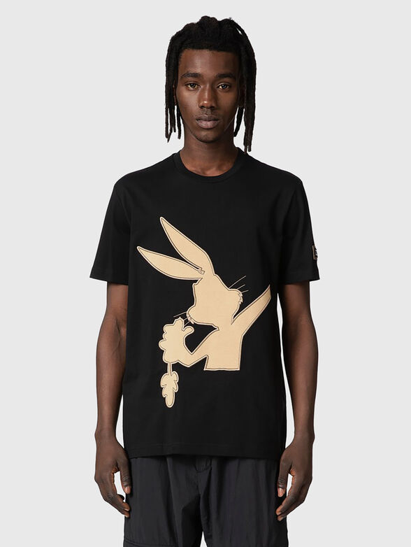 T-shirt with Bugs Bunny print in contrast colour - 1