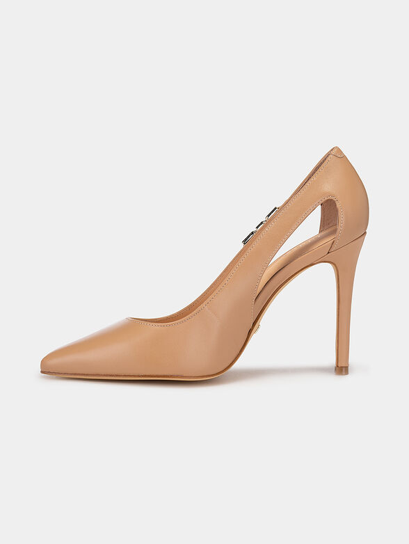 GABBI leather shoes with metal accent - 4
