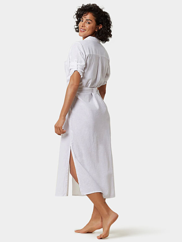 SUMMER GLAM long striped dress with buttons - 2