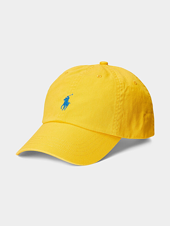 Cap with visor in yellow colour - 1