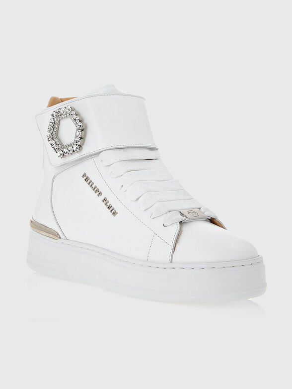 High leather sneakers - 2