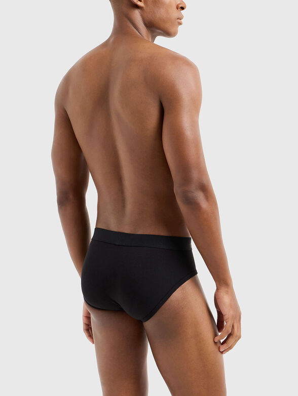 Black cotton briefs - 2