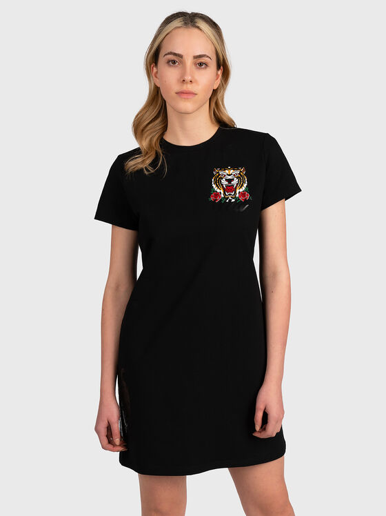 DL008 sports black dress with prints - 1