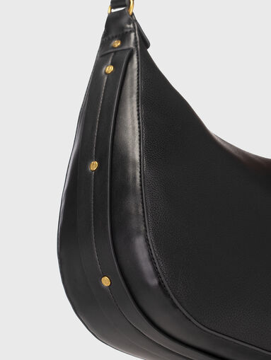 Hobo bag with logo accent - 4