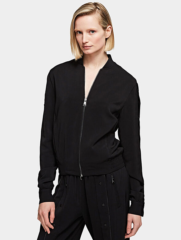 Bomber with buttoned sleeves - 1