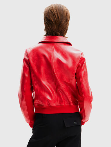 Black biker jacket in eco leather  - 3