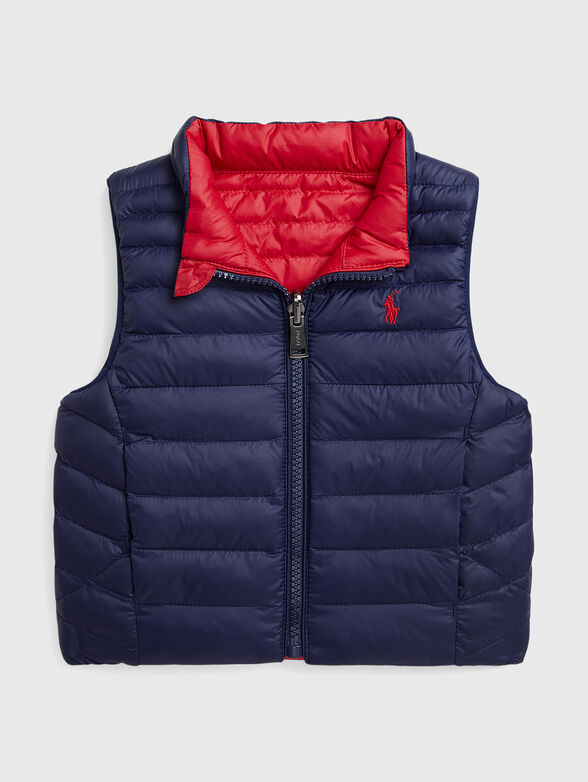 Reversible vest with embroidered logo - 1