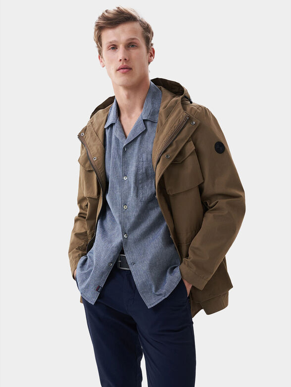 Parka in brown colour - 1