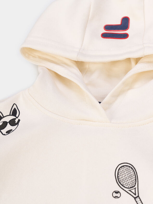 BAKERSIELD hooded sweatshirt with accent embroidery - 3