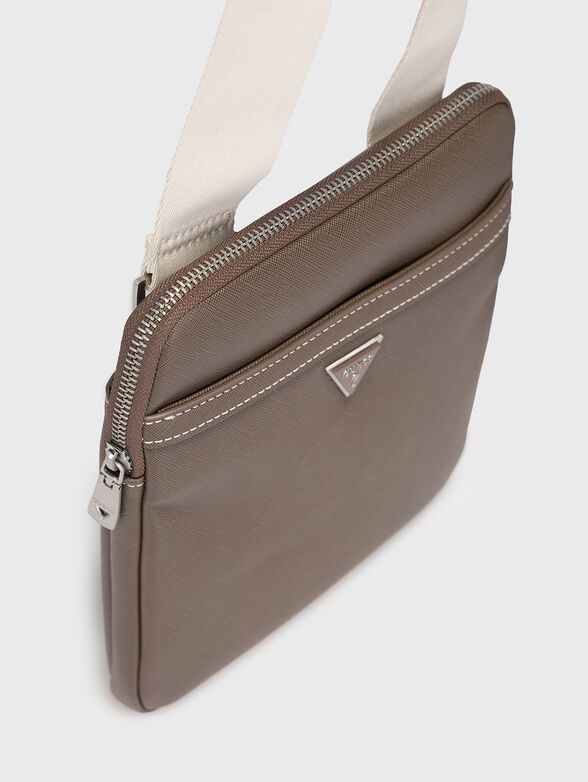 Crossbody bag with geometric logo - 5
