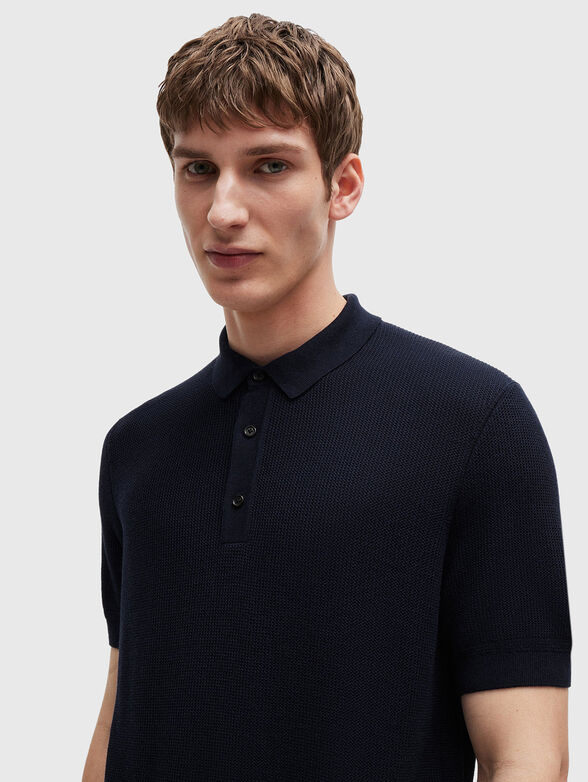 Polo shirt H-DAREMO in blue - 4