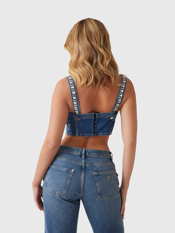 KETY bustier with appliquéd crystals - 3