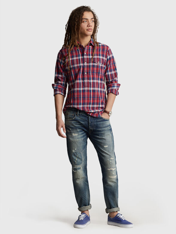 Check shirt with pocket - 2