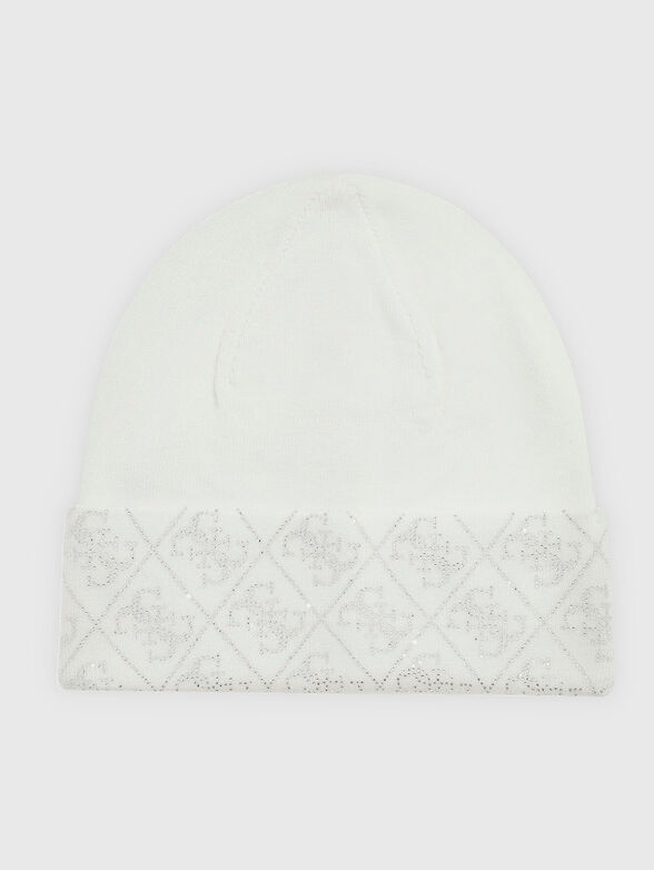 Hat with logo rhinestones - 1