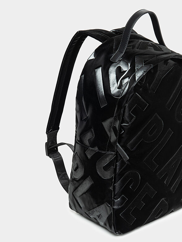 Backpack with embossed logo texture - 4