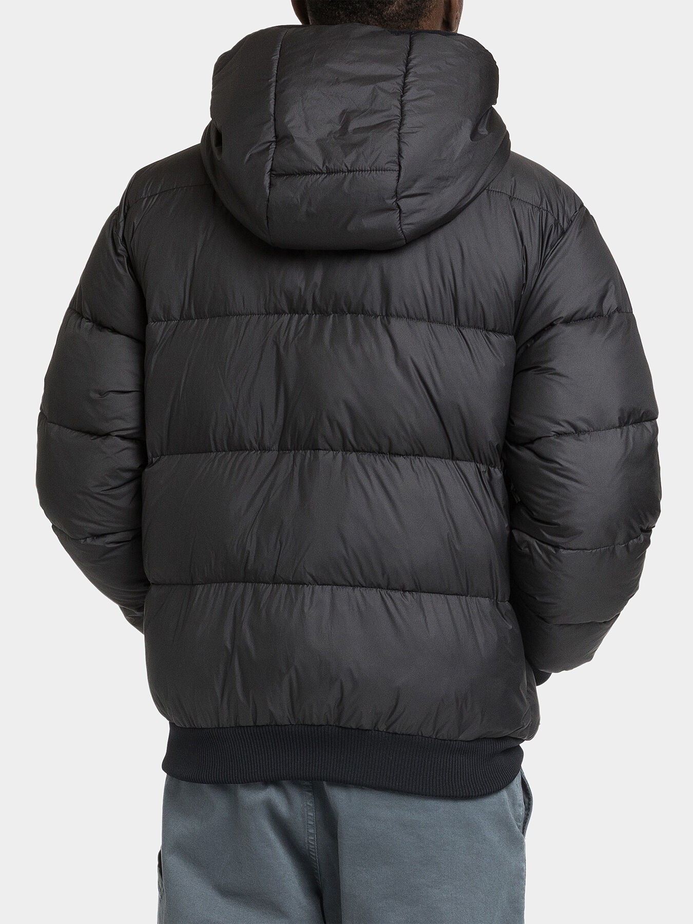 Padded jacket with applique brand Ice Play